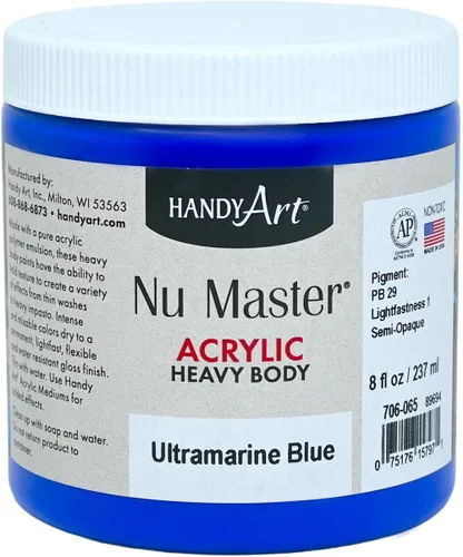 Miniatura 7 de Handy Art Nu Master - Pintura acrílica de cuerpo pesado, 16 onzas, color blanco titanio Titanio Blanco