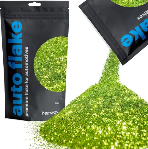 Miniatura 16 de Hemway Auto Flake Glitter FINE 1/64" 0.015" 0.4mm 375 micras Aditivo de Pintura en Hojuelas Metálicas 100g para uso con Pintura en Aerosol para Azul