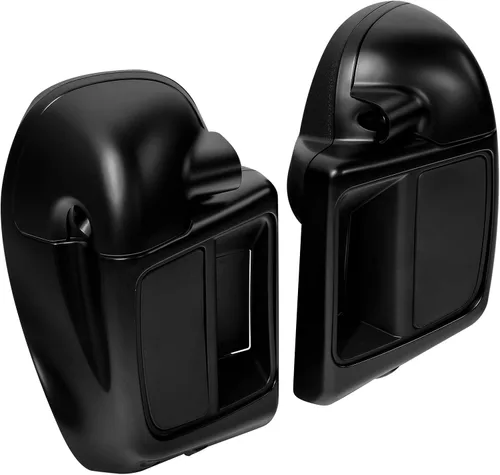 Miniatura 3 de Guantera de carenado de pierna ventilada inferior de mezclilla negra apta para Harley refrigerada por aire Touring Road King Street Glide Road Glide