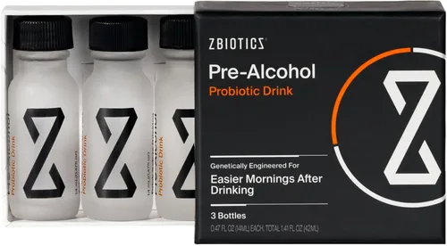 ZBiotics Siéntete mejor después de beber, despierta renovado, respaldado por la ciencia, probiótico patentado para mañanas más fáciles, apto para