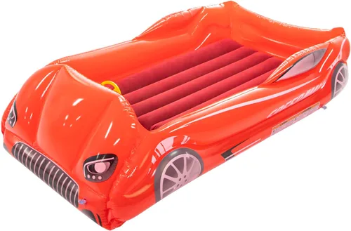 Miniatura 8 de Colchón de Aire para Niños Inflable Cama de Viaje para Niños Pequeños con Lados, Almohadilla para Dormir de Cuna, Azul Azul Oscuro