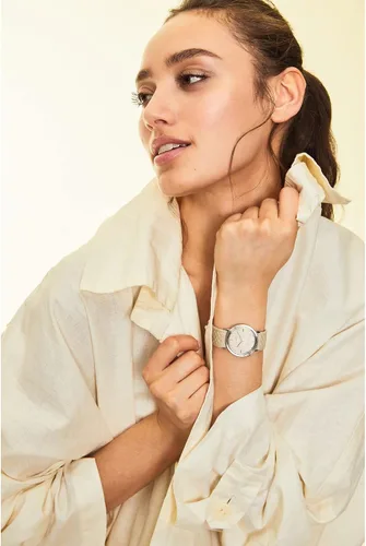 Miniatura 5 de Citizen Eco-Drive Ecosphere Women's Watch, Stainless Steel with ECOPET Substainable Nylon Strap, WHOLEGARMENT Construction, Lab-Grown Diamond, 3-Hand