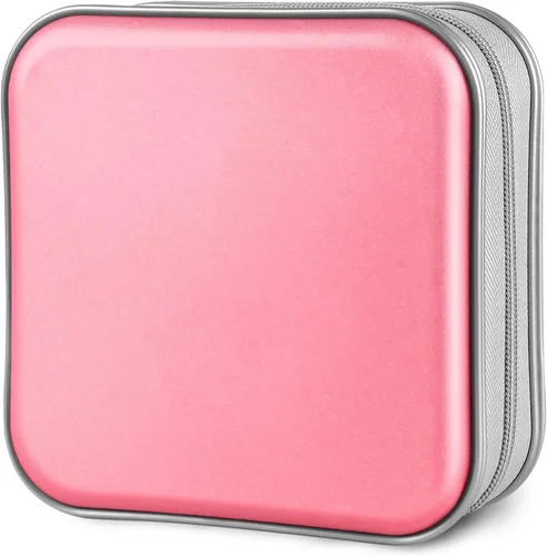 Miniatura 17 de Siveit Estuche para CD, Capacidad para 40 CD/DVD, Cartera Portadora de Estuches de Plástico Duro para Discos DVD, Carpeta de Almacenamiento