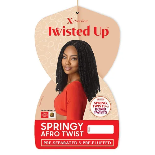 Miniatura 3 de X-Pression Braid Outre - Trenzas de ganchillo X-Pression Twisted Up 3X Springy Afro Twist de 16 pulgadas (paquete de 5, 1)