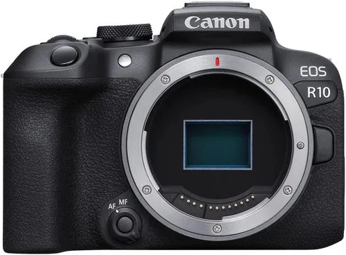 Miniatura 2 de Canon Cámara sin espejo EOS R10 (5331C002) + lente Canon EF de 1.969 in (0570C002) + adaptador de montaje Canon + tarjeta SD resistente Sony de 64