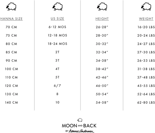 Miniatura 2 de Moon and Back by Hanna Andersson Unisex Kids' Organic Cotton Long-Sleeve Top and Bottom Pajama Set