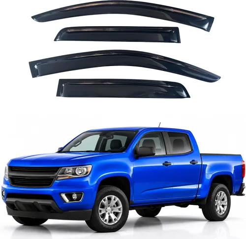 Miniatura 388 de IG - Visera para ventana para Ford Bronco y F150-F350 1980-1996, deflector lateral tipo cinta adhesiva, resistente, contra lluvia y viento