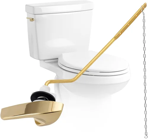 Miniatura 18 de iFealClear Kit universal de repuesto para manija de inodoro, mango de inodoro de montaje lateral/angular, compatible con Kohler Cromo
