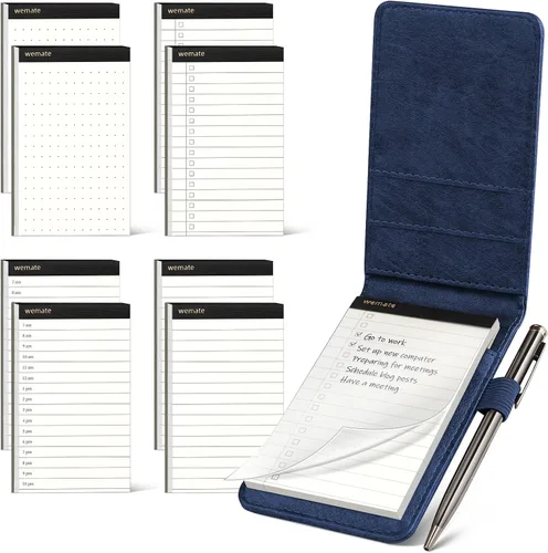 Miniatura 14 de WEMATE Juego de 10 Piezas de Soportes Pequeños para Bloc de Notas, Cuaderno de Bolsillo - Incluye Mini Soporte para Bloc de Notas de Bolsillo con 8