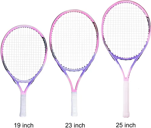Miniatura 2 de Senston Raqueta de Tenis Junior para Niños de 19" 23" 25" para Niños Niñas Chicos Chicas Raquetas de Tenis con Funda de Raqueta Rosa