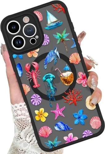 Miniatura 80 de KANGHAR - Funda para iPhone 11 [Compatible con Magsafe] Patrón estampado de leopardo Lindo guepardo Funda protectora magnética para niñas, mujeres