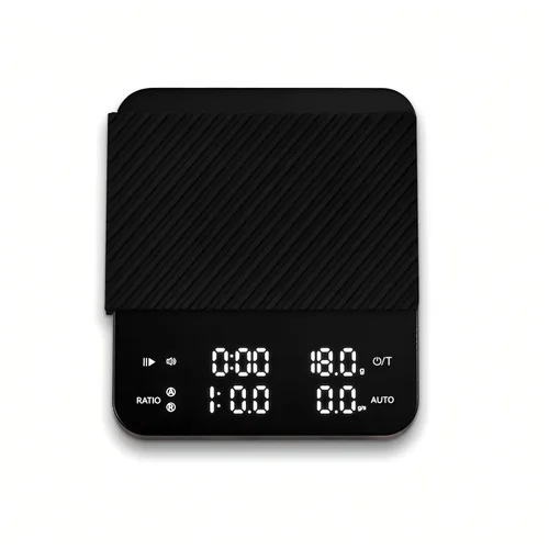 Miniatura 9 de Báscula de café con sincronización automática, báscula de espresso recargable con temporizador, relaciones y pantalla de caudal, 3 modos, grado