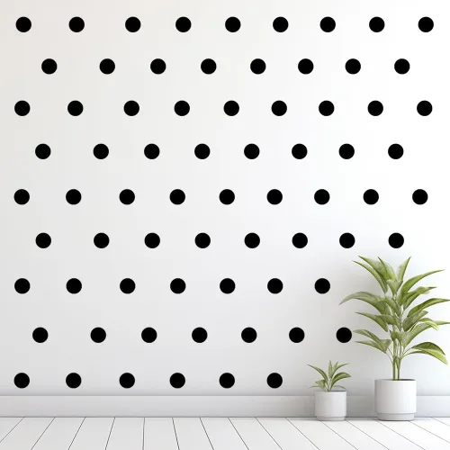 Miniatura 6 de Calcomanías de pared multicolor y mate, puntos de vinilo de 2 pulgadas, paquete de 100 calcomanías de pared para despegar y pegar (azul bebé)