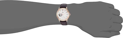 Miniatura 3 de Orient Bambino Open Heart - Reloj de vestir automático japonés de acero inoxidable y cuero