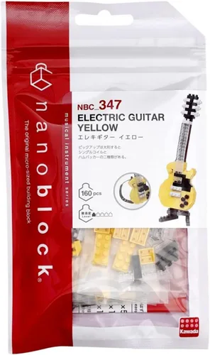Miniatura 4 de nanoblock - Instrumentos - Guitarra Eléctrica Amarilla, Kit de Construcción Serie Colección