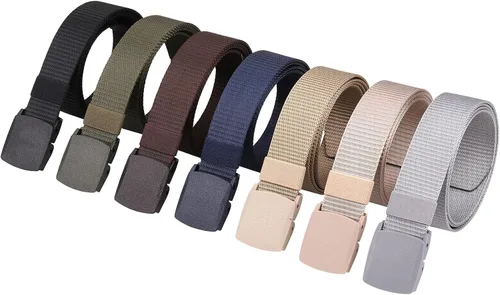 Miniatura 9 de Cinturón de nylon de la lona con la hebilla plástica del tirón cinturón táctico para los pantalones de carga