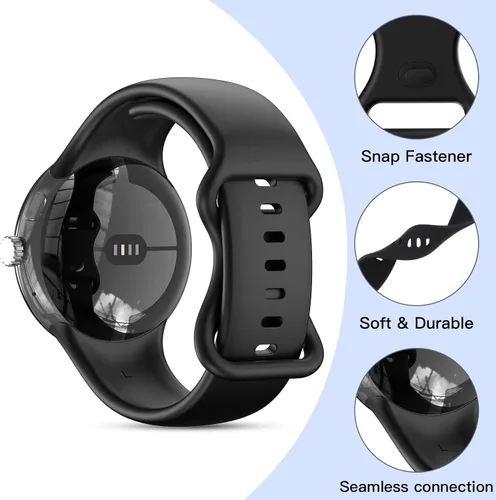 Miniatura 2 de Paquete de 5 bandas de reloj compatibles con Google Pixel 2/Pixel 3/Pixel 4 de 41mm para mujeres y hombres, correa de reemplazo deportiva duradera