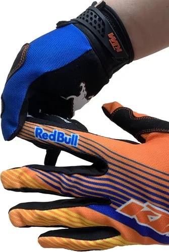 Miniatura 3 de Bull - Guantes antideslizantes de ciclismo para motociclismo, ciclismo, dedos completos, todoterreno, para hombres, mujeres y montañismo