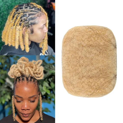 Miniatura 14 de Cabello humano afro rizado a granel para extensiones de rastas, extensiones de reparación, 1.06 oz/paquete de cabello humano rizado afro