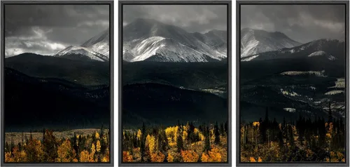 Miniatura 43 de wall26 Lienzo enmarcado para pared, juego de arte de noche estrellada sobre montañas, cielo nocturno tranquilo, naturaleza, desierto, fotografía