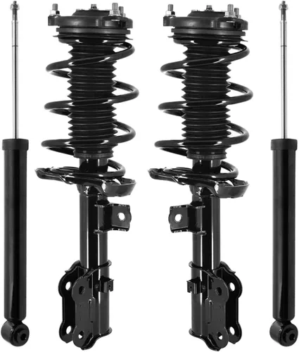 Miniatura 22 de Detroit Axle - Puntales y Amortiguadores para Chevy Traverse Buick Enclave GMC Acadia Saturn Outlook 2007-2012, 2 puntales delanteros con resorte