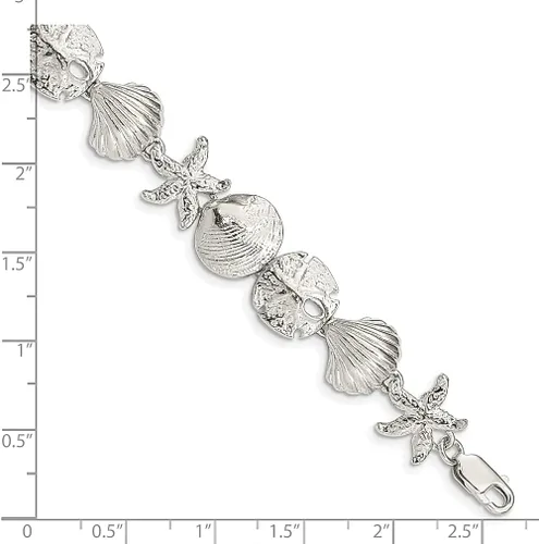Miniatura 3 de Pulsera de plata de ley 925 con diseño de conchas marinas, joyería fina para mujer, regalos para ella, Shell