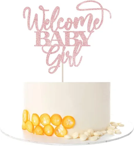 Miniatura 10 de Kaoenla Decoración para tartas de bienvenida para bebé, baby shower, baby shower, recién nacida, espectáculo de género, decoración de fiesta