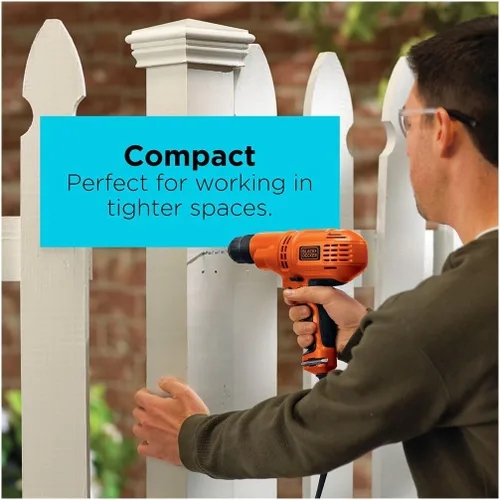 Miniatura 7 de Taladro Black & Decker DR260C 5.2-Amp, 3/8 pulgadas