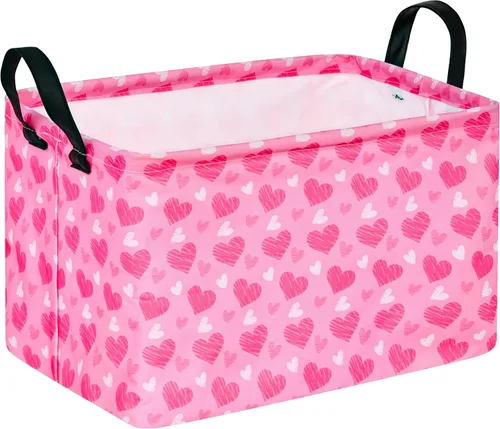 Miniatura 19 de MAIZMZ Cesta de almacenamiento rectangular vacía, organizador de almacenamiento impermeable de béisbol, cestas plegables con asas para mujeres