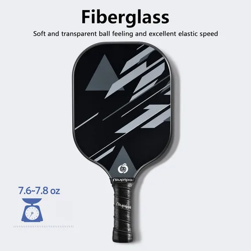 Miniatura 4 de niupipo Pickleball Paddles Set of 2 or 4, USAPA Approved Fiberglass Pickleball Paddle Set with Balls and Bag, Polypropylene Honeycomb Core, B.