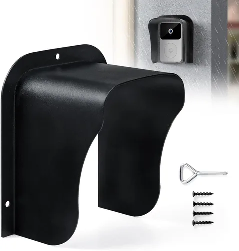 Miniatura 7 de Cubierta para timbre de puerta Ring impermeable, protector grande de timbre de metal, cubierta de control de acceso a prueba de lluvia, cubierta 1