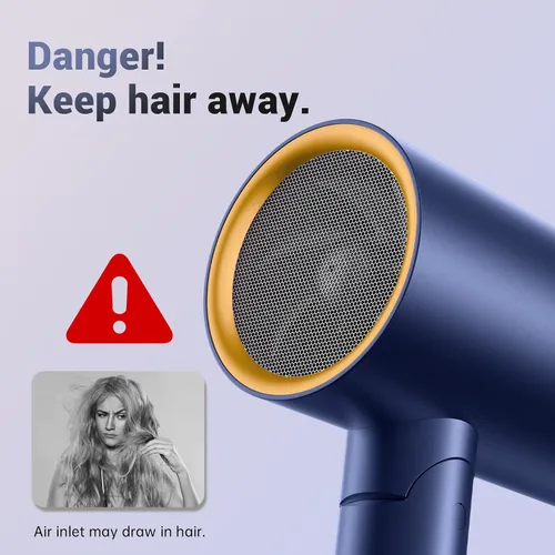Miniatura 3 de CONFU Secador de pelo difusor para cabello rizado, secado rápido de 1500 W con difusor para mujeres, secador de pelo de iones negativos compacto
