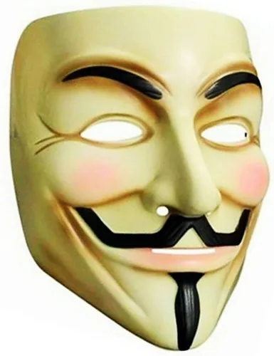 Miniatura 2 de Máscara de hacker V For Vendetta para disfraz de fiesta de Halloween
