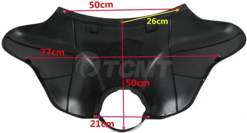 Miniatura 4 de TCMT Carenado interior y exterior de murciélago para Harley Touring Street Glide FLHX Electra Glide Ultra Classic FLHT FLHTC FLHTCU 1996-2013