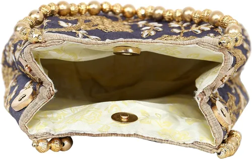 Miniatura 5 de Bolso de boda para niñas con diseño étnico indio Potli