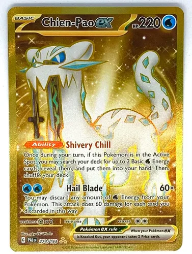 Pokemon - Chien Pao ex 274/193 - Paldea Evolved - Tarjeta Rara Secreta de Oro