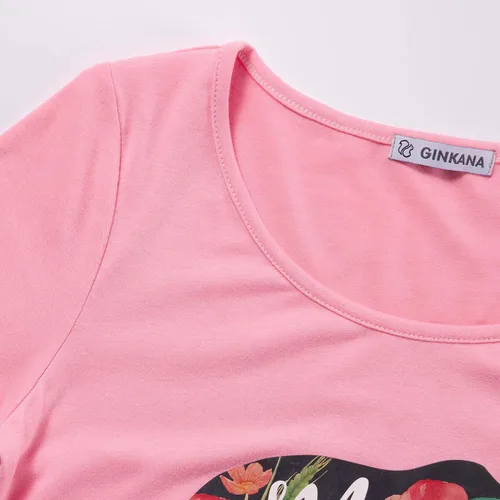 Miniatura 136 de GINKANA Blusas de maternidad de manga corta, diseño floral, fruncido, casual, para mamá, para embarazo
