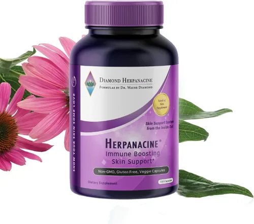 Diamond Herpanacine - Cuidado natural de la piel y apoyo inmunológico, vitaminas para ayudar a despejar la piel, apoyo completo de la piel y el