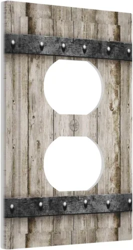 Miniatura 21 de Placa de pared eléctrica de 1 gang sin dispositivo en blanco, bohemio naranja vintage años 70 60s beige amanecer puesta de sol mediados de siglo