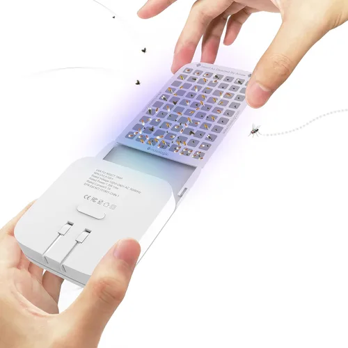Miniatura 10 de Mosalogic - Trampas para Moscas de la Fruta para Interiores, Trampa de Mosquitos para la Casa, Área de Protección de 600 Pies Cuadrados, Trampa