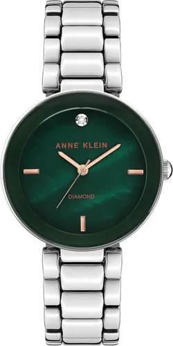 Miniatura 12 de Anne Klein Reloj de pulsera con esfera de diamante genuino para mujer