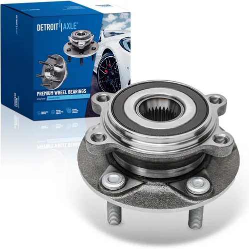 Detroit Axle - Buje de cojinete de rueda delantera para Mazda 3 Sport 14-18, 16-20 CX-3, cojinete de rueda y conjunto de cubo 2016 2017 2018