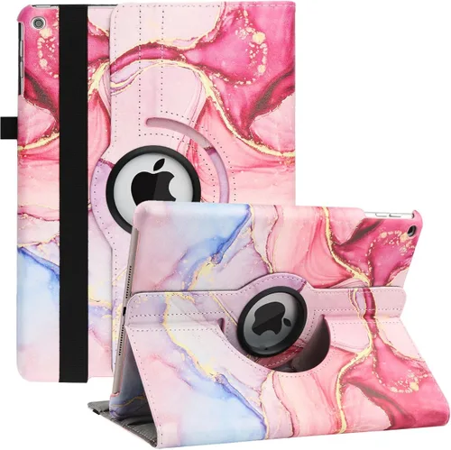 Miniatura 15 de Funda giratoria para iPad de 9ª generación 2021 / iPad de 8ª generación 2020 / iPad de 7ª generación 10.2" 2019, funda tipo folio con soporte Rojo 01
