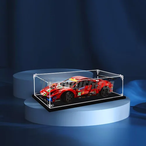 Miniatura 8 de Vitrina acrílica con tornillo para Lego Ferrari 488 GTE AF Corse #51 1,658.465 - 0.118 in de grosor (Lego Set no incluido) (con fondo temático)