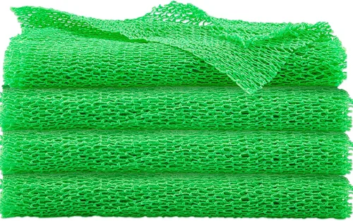 Miniatura 12 de 4 piezas de esponja africana de nailon largo exfoliante de nailon africano red exfoliante para la espalda del cuerpo para una piel más suave y uso