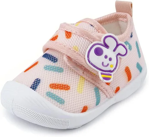 WILLFUN Zapatos chirriantes para bebés, niños y niñas, tenis para primeros caminos, suela suave, para niños pequeños de 0 a 3 años