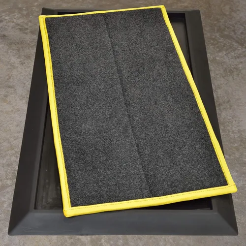 Miniatura 4 de Desinfectante para zapatos - Alfombrilla para zancadas de 1 pulgada de profundidad (inserto amarillo)