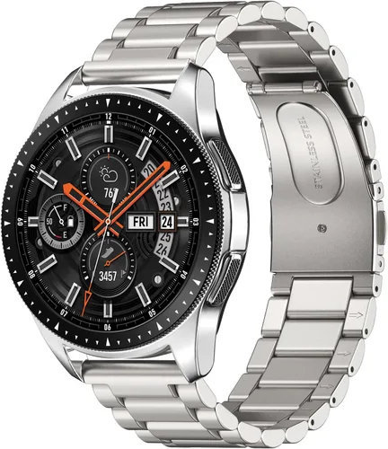 Miniatura 9 de Correa V-MORO Compatible con Galaxy Watch de 46 mm (2019) / Correas para Gear S3 / Gear S3 Classic / Galaxy Watch de 45 mm para hombre, de acero