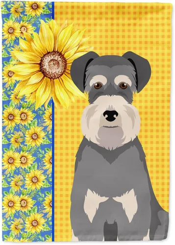 Miniatura 199 de Caroline's Treasures WDK5331CHF - Bandera de verano con diseño de girasoles rojos y blancos, manga grande, para porche, para colgar en la pared