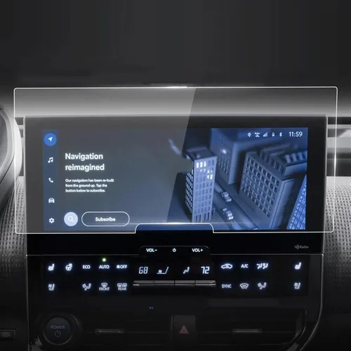 Miniatura 7 de Película protectora de vidrio templado para navegación Carplay Video Protector de pantalla para Toyota BZ4X 2023 Auto Auto Interior Película